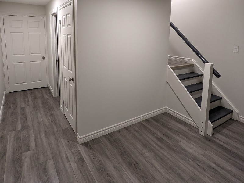 Basement Renovation Vinyl Floor